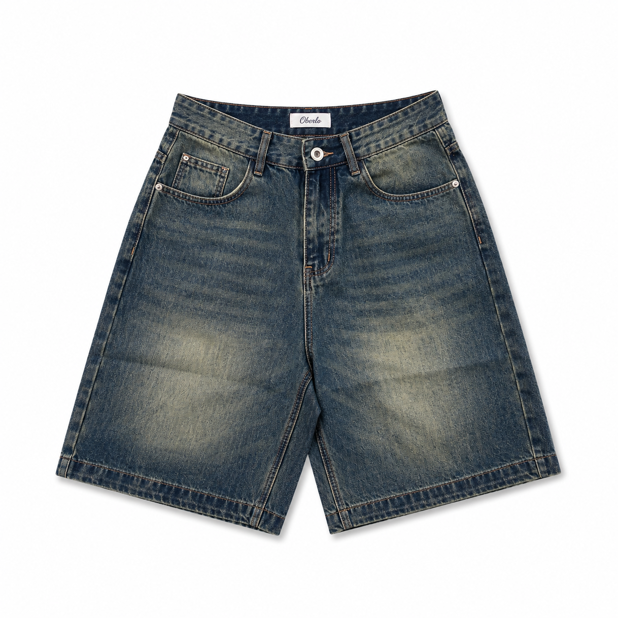 OHTORO  washing jeans Sサイズshort Blue Wash Jorts – oberlostudios