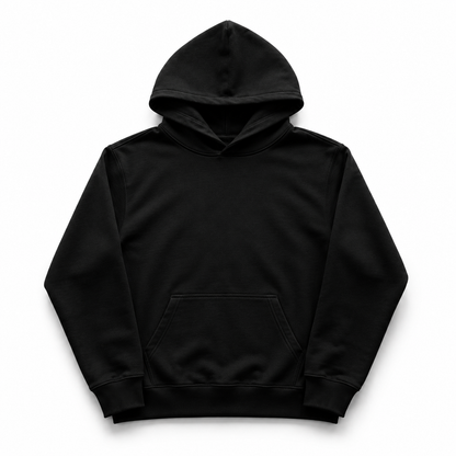 350gsm Black Hoodie