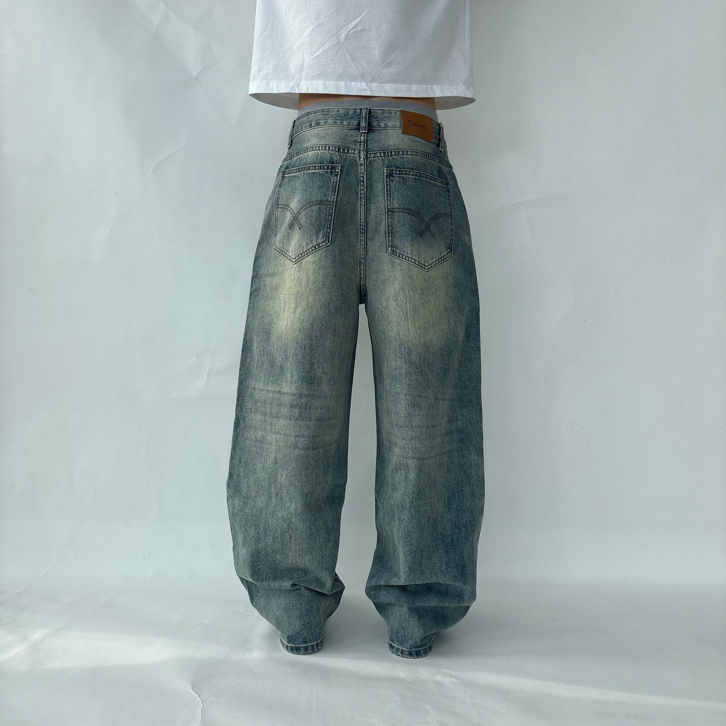 Distressed Light Blue Jeans