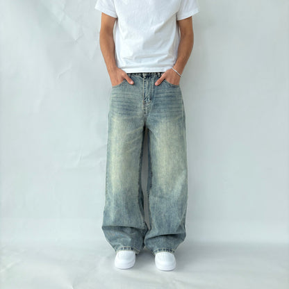 Distressed Light Blue Jeans