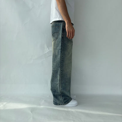 Distressed Light Blue Jeans